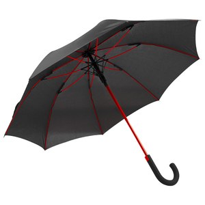 EgotierPro 39513 - Windproof Automatic Umbrella, 105 cm, Fiberglass BREEZE Red