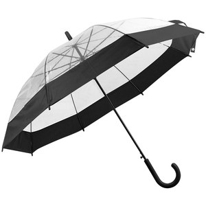 EgotierPro 39534 - Automatic Umbrella, 98 cm, POE, Polyester MIST Black