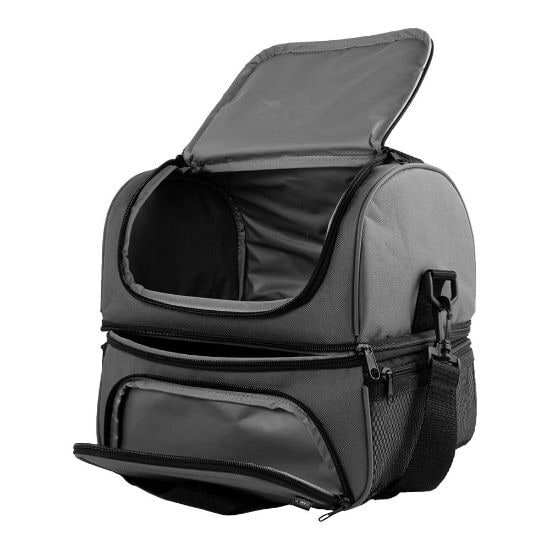 EgotierPro 52004 - RPET Isothermal Bag with Adjustable Strap BERRIES