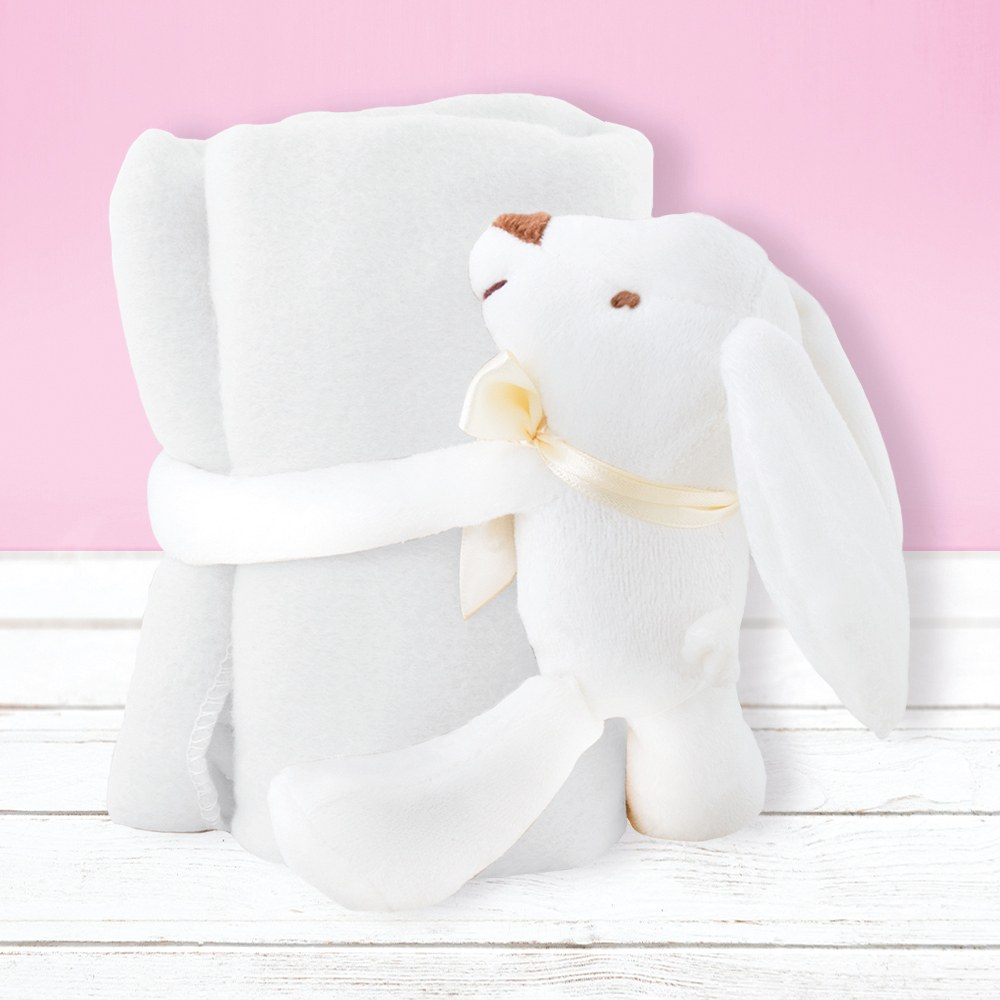 EgotierPro 52060 - Soft Teddy Children's Blanket 100x75cm BOWY