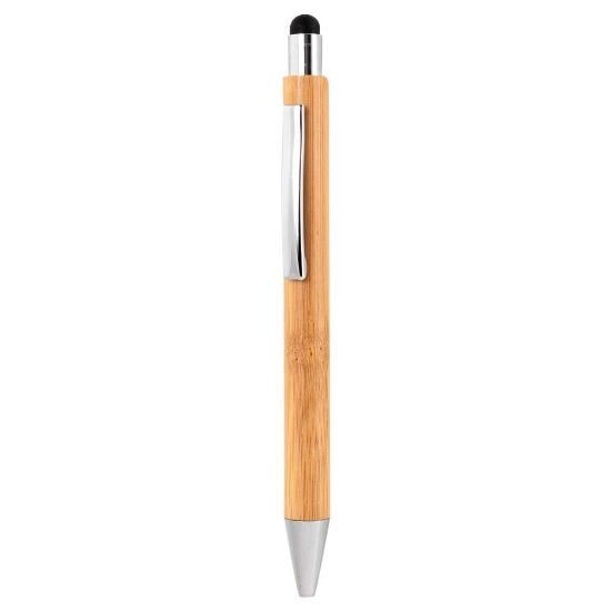 EgotierPro 52068 - Bamboo Stylus Pen with Metal Clip GAZE