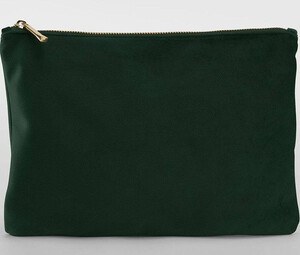 BAG BASE BG715 - VELVET ACCESSORY POUCH Dark Emerald