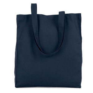 Kimood KI6202 - K-loop organic cotton large tote bag Navy