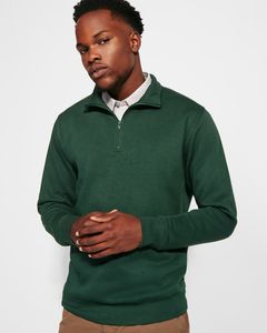 Roly SU1109 - ANETO Sweatshirt with matching half zip and polo neck