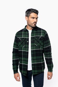 Kariban K579 - Sherpa-lined checked SHIRT JACKET