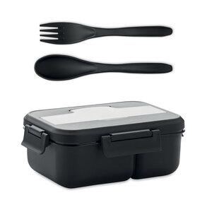 GiftRetail MO6646 - MAKAN Lunch box with cutlery in PP