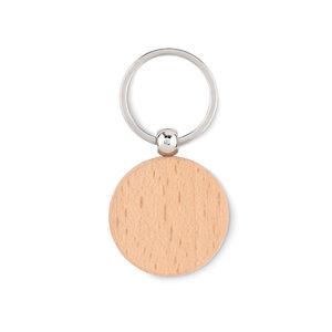 GiftRetail MO9773 - TOTY WOOD Round wooden key ring