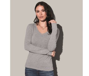 STEDMAN ST9720 - CLAIRE V-NECK LONG SLEEVE