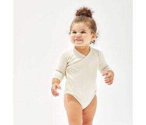 BABYBUGZ BZ060 - BABY LONG SLEEVE KIMONO BODYSUIT