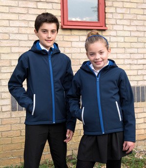 Result R224JY - Kids TX Performance Hooded Softshell Jacket