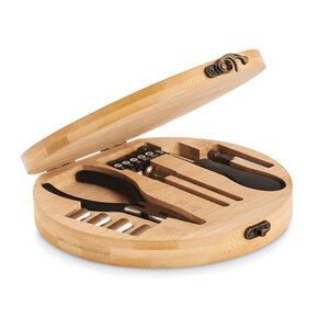 GiftRetail MO6758 - BARTLETT 15 piece tool set bamboo case