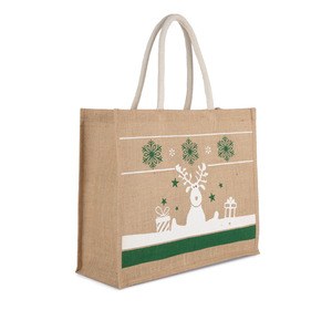 Kimood KI0736 - Shopping bag with Christmas patterns