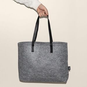 EgotierPro 50633 - RPET Felt Bag with Synthetic Leather Handles