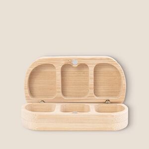 EgotierPro 52062 - Bamboo Pill Box, 3 Compartments MELL