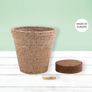 EgotierPro 52080K - Biodegradable Herb Pot: Chives, Basil, Oregano CERES