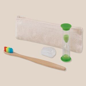 EgotierPro 53032 - Dental Set with Toothbrush & Hourglass