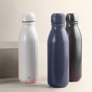 EgotierPro 53515 - 550ml Recycled Aluminum Bottle - Food-Safe TAMBO