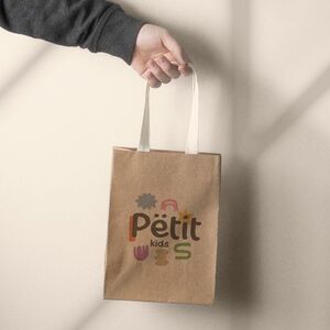 EgotierPro 53576 - Premium Small Gift Bag with Cotton Handles LITT
