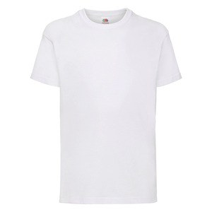 EgotierPro VALUT T WHITE KIDS - 100% COTTON SHORT-SLEEVED T-SHIRT VALUE  WHITE KIDS